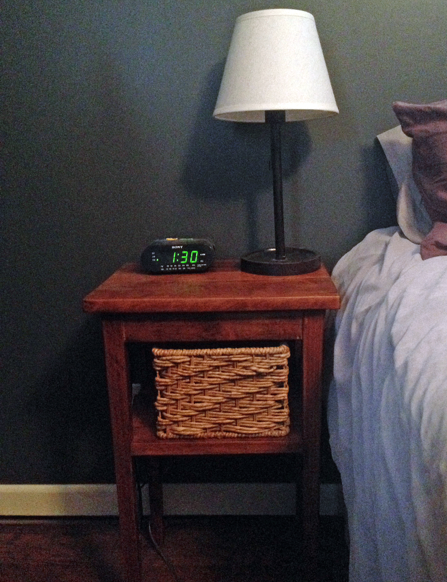 Nightstand With Basket